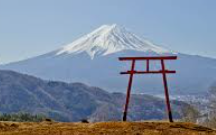 河口浅間神社の天空の鳥居