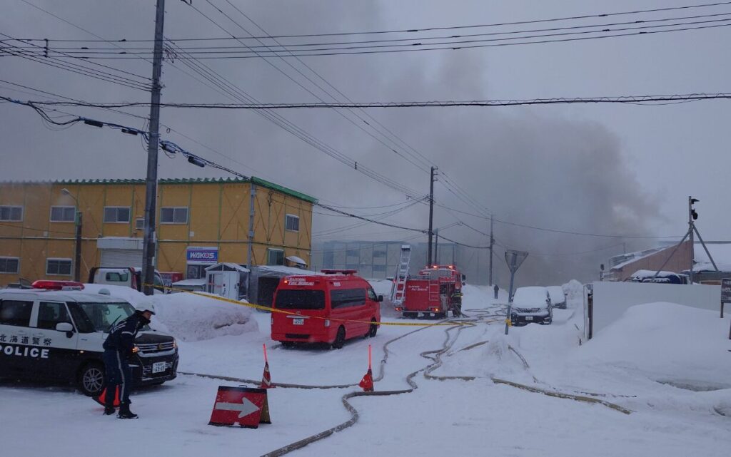 札幌市白石区火災